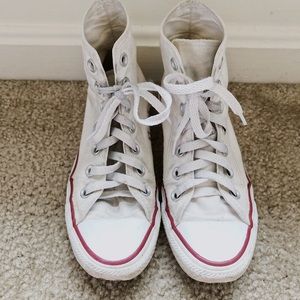 White Hi-Top Converse